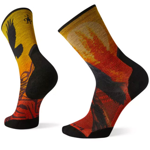 Smartwool Athlete Edition Run Raven Print Crew Socks for Men